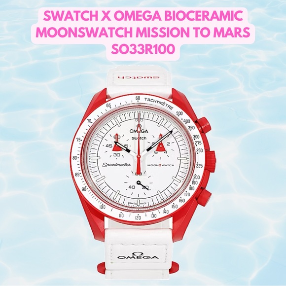 Swatch Other - Swatch x Omega Bioceramic Moonswatch Mission to Mars SO33R100